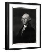 George Washington, First President of the USA, 19th Century-W Humphreys-Framed Giclee Print