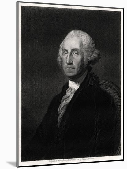 George Washington, First President of the USA, 19th Century-W Humphreys-Mounted Giclee Print