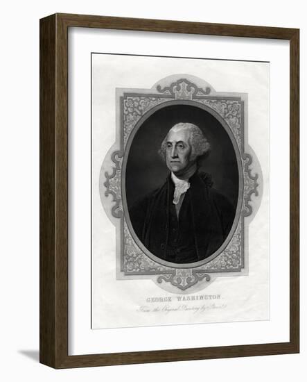 George Washington, First President of United States, 1877-Gilbert Stuart-Framed Giclee Print