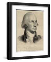 George Washington, First US President-Library of Congress-Framed Premium Photographic Print