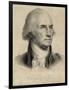 George Washington, First US President-Library of Congress-Framed Photographic Print