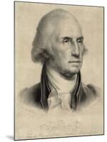 George Washington, First US President-Library of Congress-Mounted Photographic Print