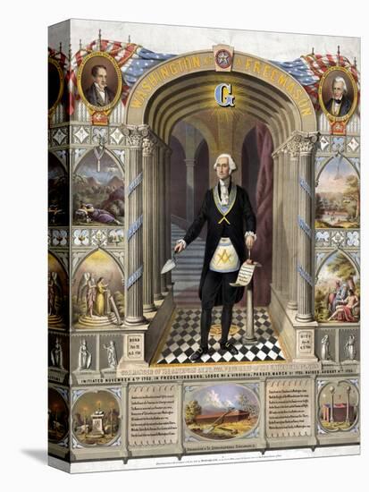 George Washington, Freemason-Science Source-Stretched Canvas