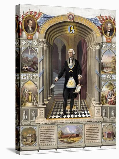 George Washington, Freemason-Science Source-Stretched Canvas