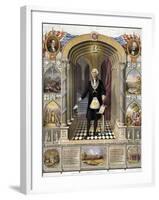 George Washington, Freemason-Science Source-Framed Giclee Print