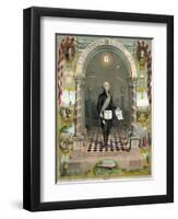 George Washington, Freemason-Science Source-Framed Premium Giclee Print