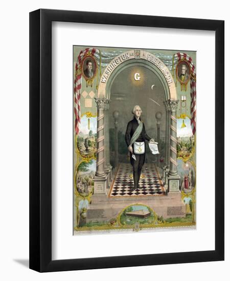 George Washington, Freemason-Science Source-Framed Premium Giclee Print