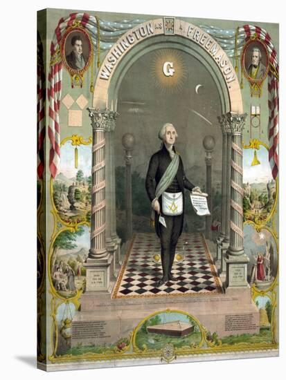 George Washington, Freemason-Science Source-Stretched Canvas