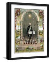 George Washington, Freemason-Science Source-Framed Giclee Print