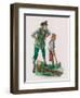 George Washington, Having Cut Down the Cherry Tree, with His Father-Peter Jackson-Framed Premium Giclee Print