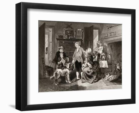 George Washington Hears His Mother Convince Him Not to Go to Sea as a Midshipman, from 'Life and…-Alonzo Chappel-Framed Giclee Print