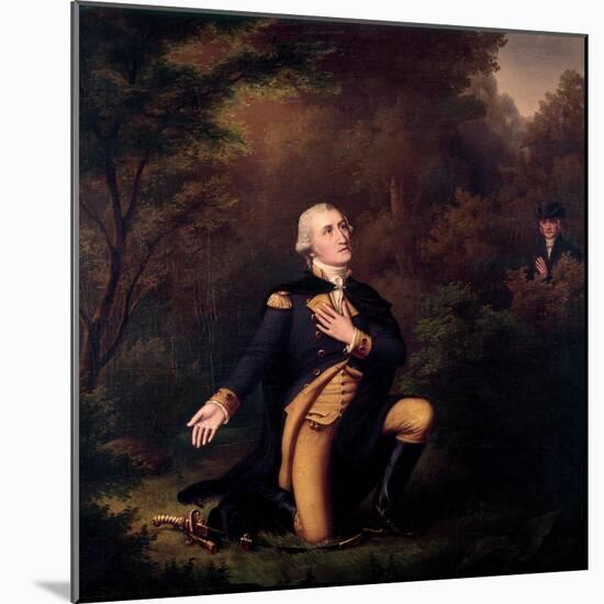 George Washington in Prayer at Valley Forge-Paul Weber-Mounted Giclee Print