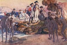 Sticking Up the Gold Escort-George Washington Lambert-Giclee Print