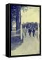 George Washington leaving Mount Vernon-Howard Pyle-Framed Stretched Canvas