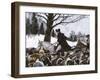 George Washington Marching the Continental Army to Valley Forge Winter Camp-null-Framed Giclee Print