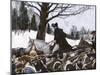 George Washington Marching the Continental Army to Valley Forge Winter Camp-null-Mounted Giclee Print