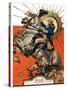 "George Washington on Horseback,"July 2, 1927-Joseph Christian Leyendecker-Stretched Canvas