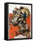 "George Washington on Horseback,"July 2, 1927-Joseph Christian Leyendecker-Framed Stretched Canvas