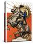 "George Washington on Horseback,"July 2, 1927-Joseph Christian Leyendecker-Stretched Canvas