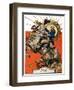 "George Washington on Horseback,"July 2, 1927-Joseph Christian Leyendecker-Framed Giclee Print