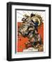 "George Washington on Horseback,"July 2, 1927-Joseph Christian Leyendecker-Framed Giclee Print