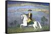 George Washington on Horseback-null-Framed Stretched Canvas