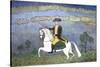 George Washington on Horseback-null-Stretched Canvas