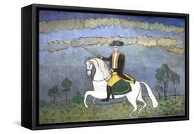 George Washington on Horseback-null-Framed Stretched Canvas