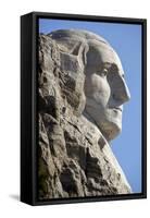 George Washington on Mount Rushmore Memorial-Gutzon Borglum-Framed Stretched Canvas