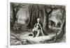 George Washington Prays at the American Revolutionary War Encampment of Valley Forge During the…-null-Framed Giclee Print