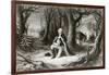 George Washington Prays at the American Revolutionary War Encampment of Valley Forge During the…-null-Framed Giclee Print