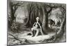 George Washington Prays at the American Revolutionary War Encampment of Valley Forge During the…-null-Mounted Giclee Print