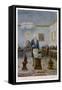 George Washington President of the USA Presides at the Altar of His Lodge-null-Framed Stretched Canvas