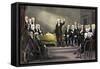 George Washington Presiding over the Constitutional Convention, 1787-null-Framed Stretched Canvas