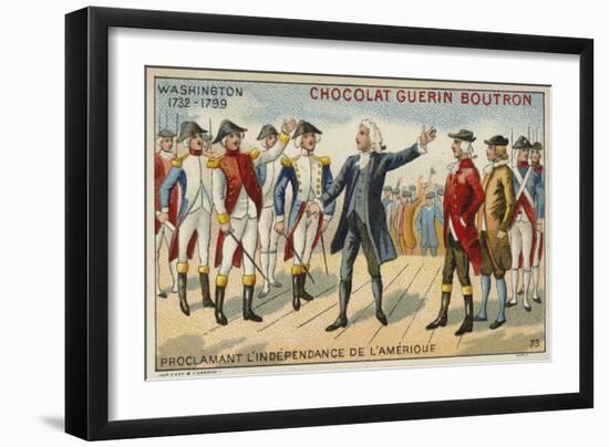 George Washington Proclaiming America's Independence-null-Framed Giclee Print