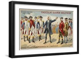 George Washington Proclaiming America's Independence-null-Framed Giclee Print