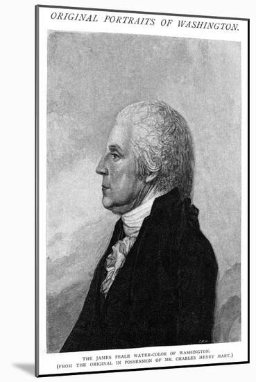 George Washington Profil-James Peale-Mounted Art Print