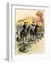 George Washington Reproving General Charles Lee for Retreating at the Battle of Monmouth, c.1778-null-Framed Giclee Print