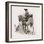 George Washington Riding to School, Taking Logs for the Fire-Peter Jackson-Framed Giclee Print