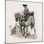 George Washington Riding to School, Taking Logs for the Fire-Peter Jackson-Mounted Giclee Print