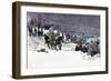 George Washington's Army Crossing the Icy Delaware River to Attack Trenton, December 1776-null-Framed Giclee Print