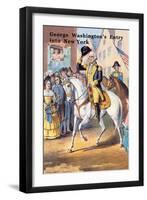 George Washington's Entry Into New York-null-Framed Art Print