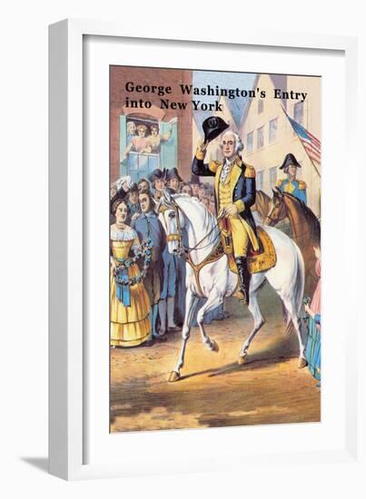 George Washington's Entry Into New York-null-Framed Art Print