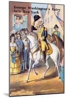 George Washington's Entry Into New York-null-Mounted Art Print