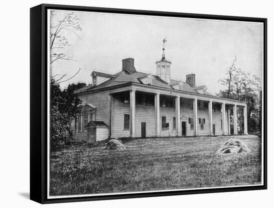 George Washington's Home, Mount Vernon, Virginia, Late 19th Century-John L Stoddard-Framed Stretched Canvas