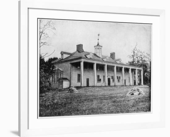 George Washington's Home, Mount Vernon, Virginia, Late 19th Century-John L Stoddard-Framed Giclee Print