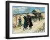 George Washington Shaking Hands-null-Framed Giclee Print