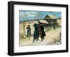 George Washington Shaking Hands-null-Framed Giclee Print