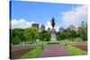 George Washington Statue as the Famous Landmark in Boston Common Park with City Skyline and Skyscra-Songquan Deng-Stretched Canvas