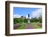 George Washington Statue as the Famous Landmark in Boston Common Park with City Skyline and Skyscra-Songquan Deng-Framed Photographic Print